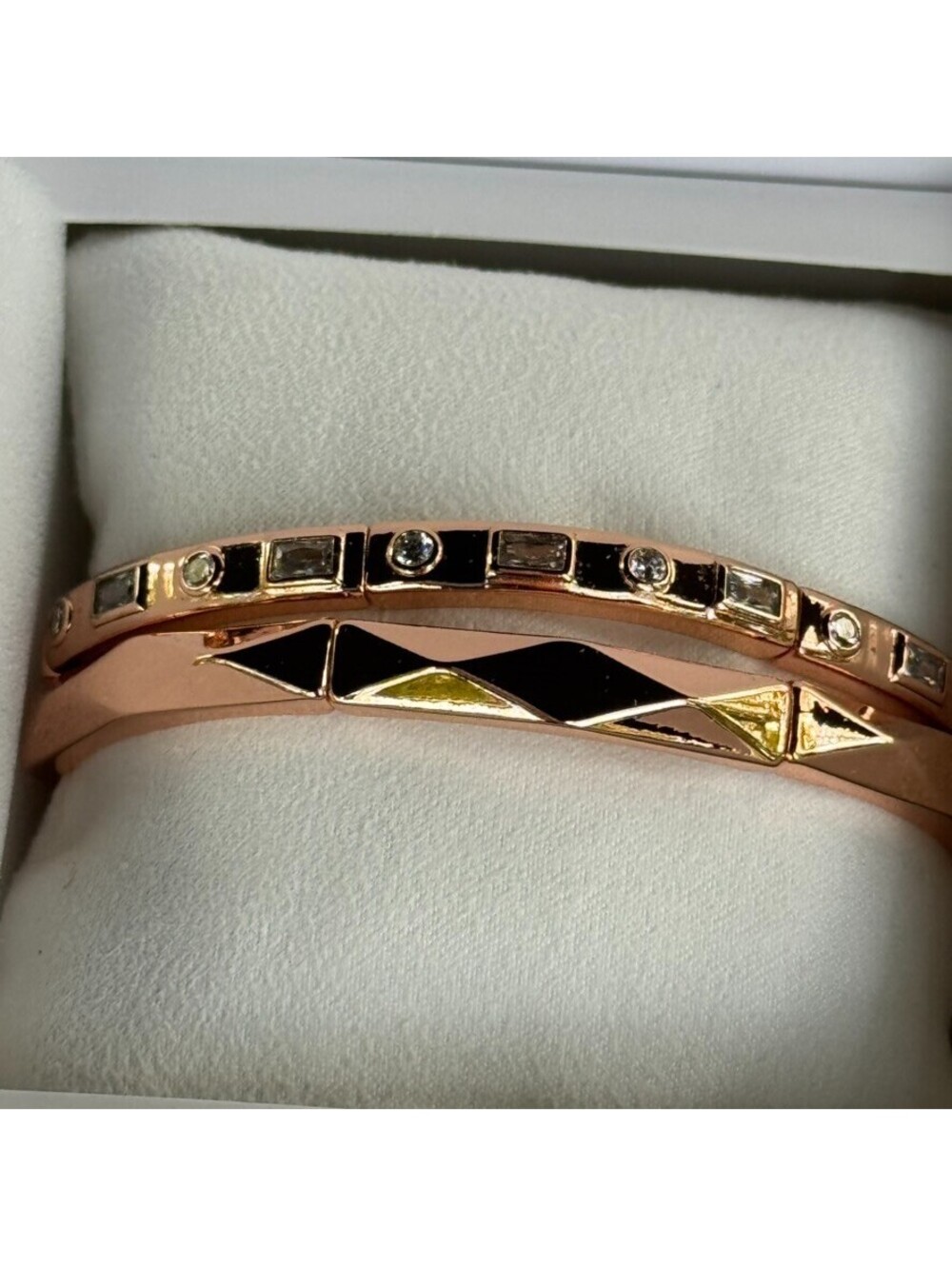 Bomb Party Gem Society Bracelets "Polished Power" CZ on Rose Gold